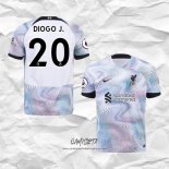 Segunda Camiseta Liverpool Jugador Diogo J. 2022-2023