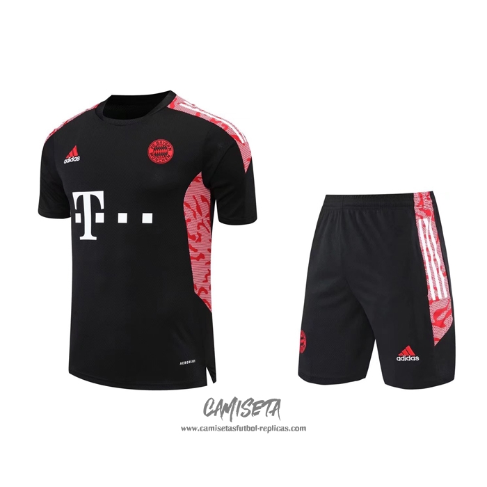 Chandal del Bayern Munich 2022-2023 Manga Corta Negro - Pantalon Corto