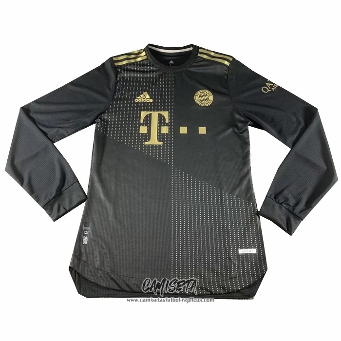 Segunda Camiseta Bayern Munich 2021-2022 Manga Larga
