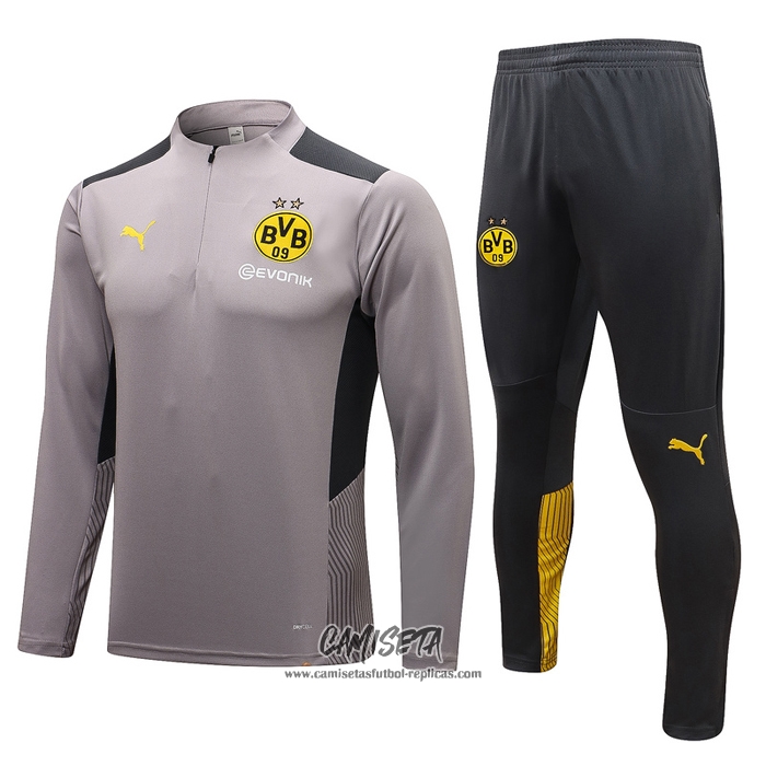 Chandal Borussia Dortmund 2021/2022 Cuello Alto Amarillo/Negro -  Camisetasdefutbolshop