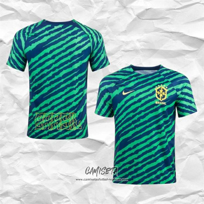 Camiseta Pre Partido del Brasil 2022 Verde