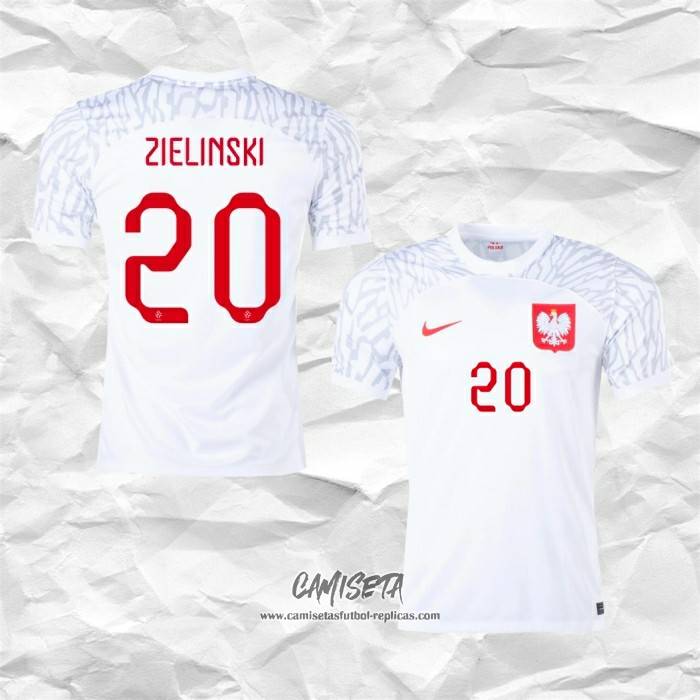 Segunda Camiseta Polonia Jugador Zielinski 2022