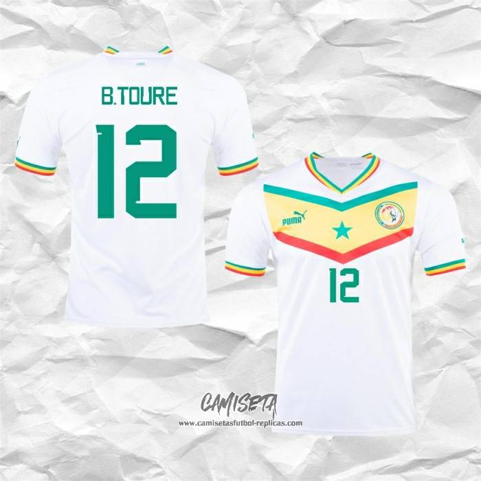 Segunda Camiseta Senegal Jugador B.Toure 2022