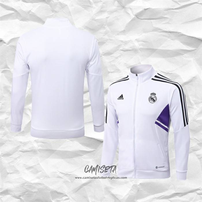 Chaqueta Real Madrid 2022/2023 Blanco/Púrpura