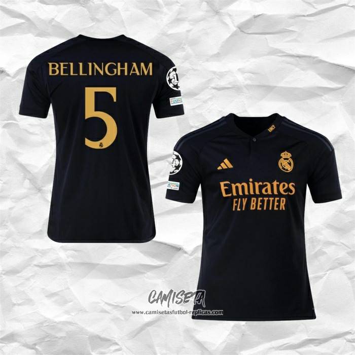 Camiseta 3ª Real Madrid 2023/2024 Bellingham para Hombre
