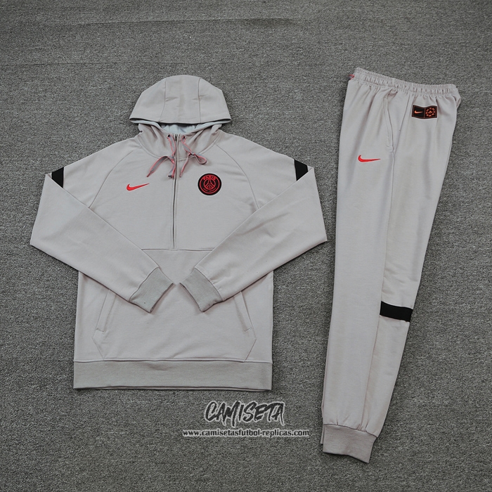 Chandal de Sudadera del Paris Saint-Germain 2021-2022 Gris