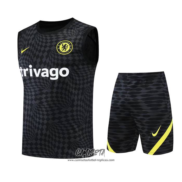 Chandal Chelsea 2021/2022 Negro/Amarillo - LARS7.COM