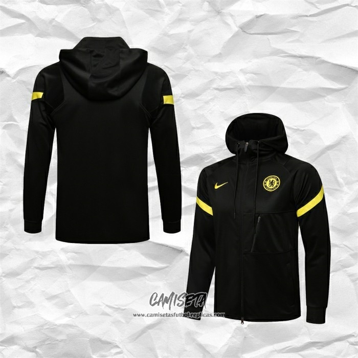 Chaqueta con Capucha del Chelsea 2021-2022 Negro