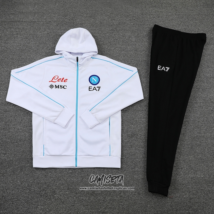 Chandal con Capucha del Napoli 2022-2023 Blanco