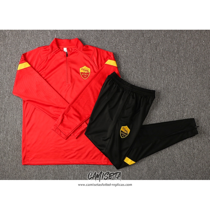 Chandal de Sudadera del Roma 2021-2022 Rojo