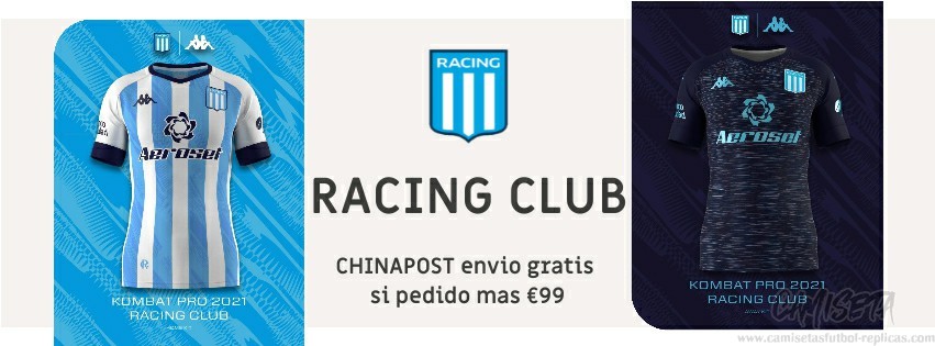 Camiseta Racing Club replica 21-22