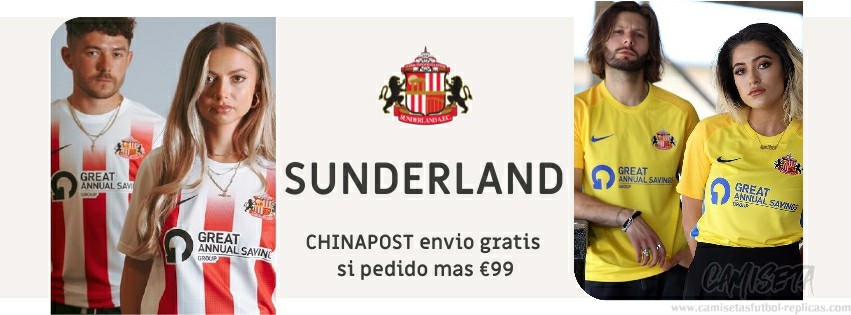 Camiseta Sunderland replica 21-22